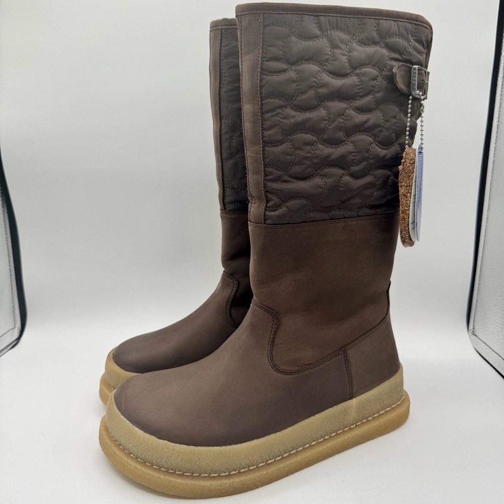 Birkenstock Iskut‎ Boots Women's Size 7 EU 38 Brown Leather Fleece-Lined